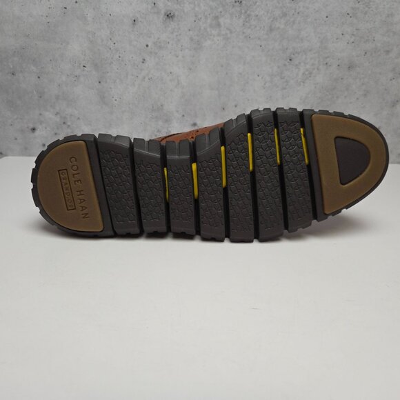 New Cole Haan Zerogrand Wing Ox Mens 8.5M British Tan Java Leather Dress Shoes - Picture 8 of 9